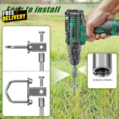 Multi-Purpose Ground Anchors Screw In Fully Welded Trampoline Anchors Mobile H..
