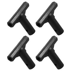 4Pcs Black PP Reusable T Shaped Tube Connectors Trampoline Accessories Set