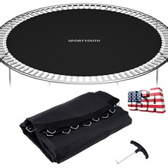 Round Trampoline Mat Replacement Fits 14/15′ Frame 72 – 96 Rings 6.5-7″ Spring M