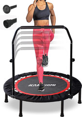 40″ 48″ Folding Mini Fitness Indoor Exercise Workout Rebounder Trampoline with H