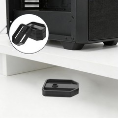 20Pcs Reusable Removable Computer Case Bracket for Mini Pc Stable Support Black