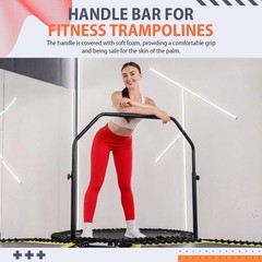Arrowbash Adjustable Handle Bar Accessory for 40″ Round Fitness Trampolines Non-