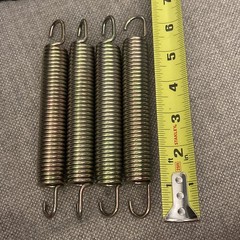 Set Of 4 – 6.5″ Inch Trampoline Springs Heavy-Duty Galvanized Steel Replacement