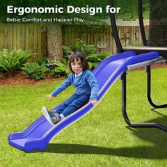 HeavyDuty Plastic Trampoline Slide for 816FT, Safe Kids Ladder, 220 LBS