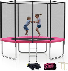 SKOK Trampoline for Kids,400Lbs Outdoor Trampoline with Net-Astm Approved Trampo
