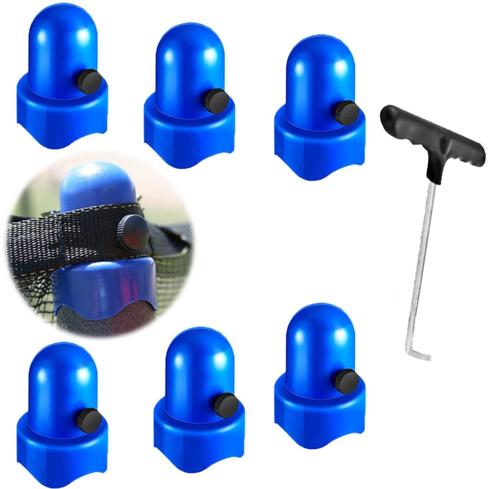 1.5”Diameter Trampoline Enclosure Pole Caps with Screw Thumb for Trampoline N…