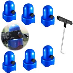 1.5”Diameter Trampoline Enclosure Pole Caps with Screw Thumb for Trampoline N…