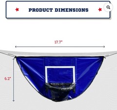 Botabee Trampoline Basketball Hoop & Mini Balls | Waterproof & Safe Dunking NEW