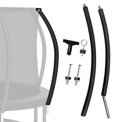 Universal Trampoline Replacement Curved Net Pole, Curved Pole Kit for 10-16ft…