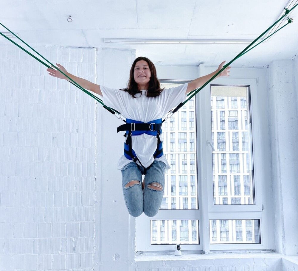 Premium Bungee for Fitnes Experience Home Bungee Playground Set. Outdoor Jumping