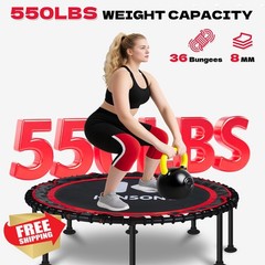 K KENSONE 48″ Red Rebounder Trampoline