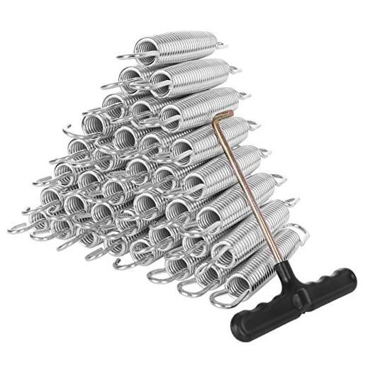 Trampoline Springs, Heavy Duty Galvanized Steel Replacement 5.5”x40Pack