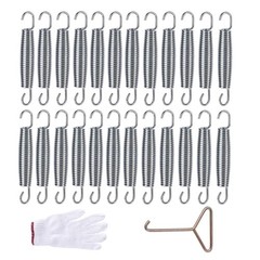 24pcs Trampoline Springs 5.5 inch, Heavy Duty Stainless Steel Springs Include…
