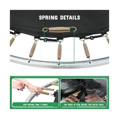 Polar Aurora 10FT 12FT 14FT 16FT Outdoor Trampoline with Safety Enclosure Net…