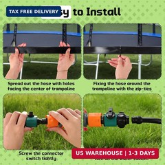 Trampoline Accessories Kit, Basketball Hoop with 3 Mini Basketballs, 4 Pcs Heavy