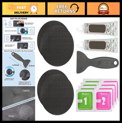 Trampoline Repair Kit – 4″ Circle Patches for Mat Tears & Holes – Easy Fix