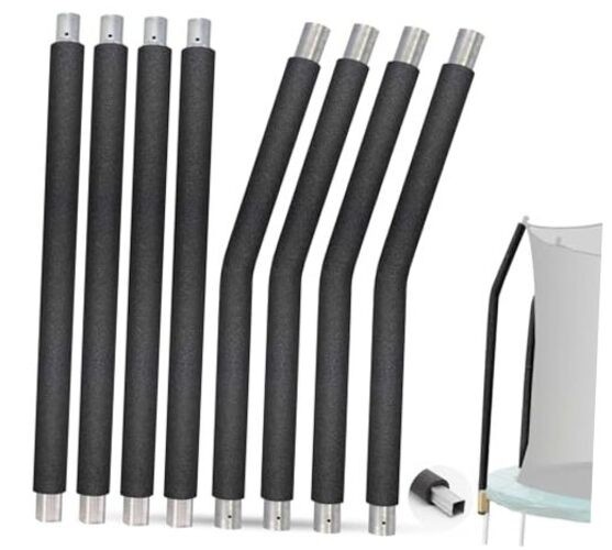 Trampoline Poles Replacement for For Skywalker 4201&4202-4xUpper+4xLower Tubes