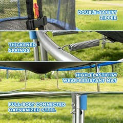 Weyride 8FT Trampoline for 4-5 Kids, 800 lbs Max Weight, ASTM F381