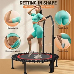 40″/48″ Foldable Mini Trampoline,Max Load 450lbs/550lbs Indoor Trampoline