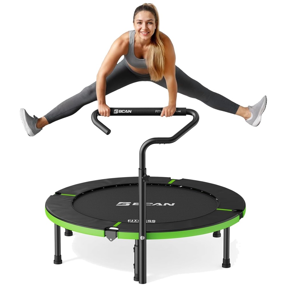 Foldable Mini Trampoline for Adults – 40″/48″ – Green