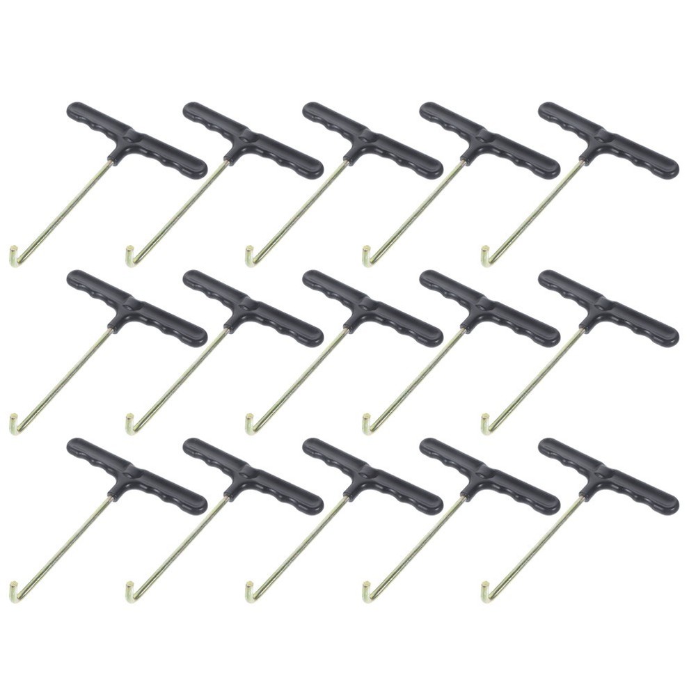 15 Pcs Spring Handle Hook Plastic Trampoline Stainless Steel Pull Puller