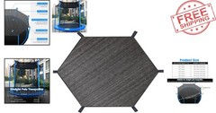 Elegant Black Trampoline Shade Cover for 8FT-16FT – Protect Your Kids in Style