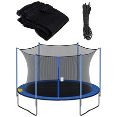 Cliselda Trampoline Net Replacement 14 ft 6 Poles, Safety Enclosure Net for 1…
