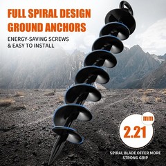 Heavy Duty Spiral Ground Anchor Screws for Trampolines – 4 Pack