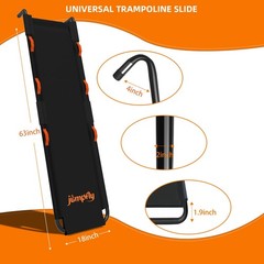 jumpfly Trampoline Slide Ladder Universal Trampoline Ladder with Handles Strong