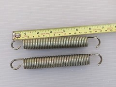 Lot Of 2 Trampoline Springs 6 1/2 In Used Heavy Duty VG replacement part