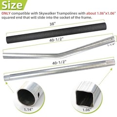 Trampoline Poles Replacement for For Skywalker 4201&4202-1xUpper+1xLower Tube