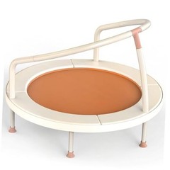 LUSK 36” Kids Trampoline, Indoor Toddler Trampoline with Safety Net, 500lb