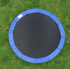 12′ FT Round Trampoline Safety Pad Replacement EPE Foam Blue Spring Frame Cover