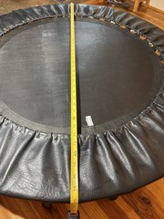 Cellerciser® Tri-fold Rebounder David Hall W/Rolling Case Portable Trampoline