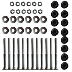 PXRJE 12 Pieces Trampoline Enclosure Pole Gap Spacers,Galvanized Steel Trampo…