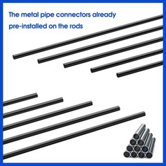 Universal Trampoline Fiber Glass Rods to Replace The Top Ring of Net Enclosur…