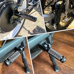 Ebike Foot Pegs,Mini Foldable 8MM Universal Motorcycle Foot Rest,Rear