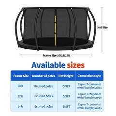 Trampoline Safety Net, 10FT