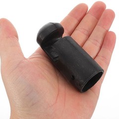 6Pcs Reusable Trampoline Pole Caps Durable Plastic Covers Black for Enclosures