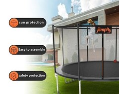 10/12/14FT Trampoline Net(Net Only),Trampoline 10FT Frame fits 8 Pole