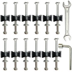12 PCS Long Trampoline Screws 3.7 Inch/94mmAnti-Loose Trampoline Bolts and Nu…