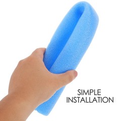 6Pcs Reusable Blue Foam Pole Sleeves Trampoline Padding for Child Safety