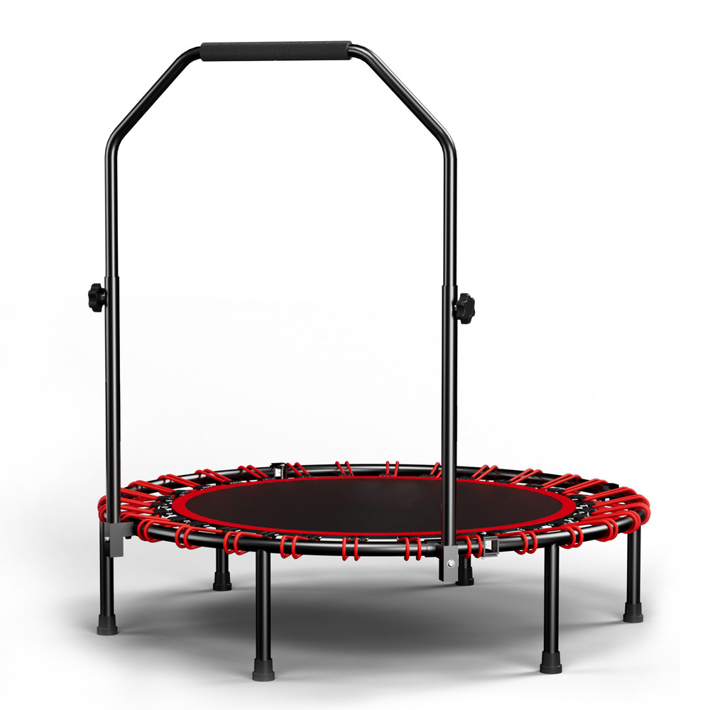 40-inch foldable trampoline with handle – high-grade – elastic – black