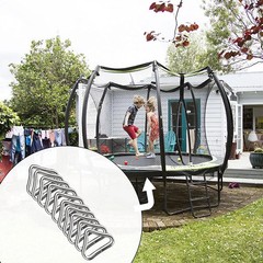 10pc Trampoline Triangle Buckle V-Ring Replacement Galvanized Steel Repair Kit