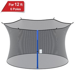 Trampoline Safety Net Enclosure Fit 12FT 13FT 14FT 15FT Frame Replacement Parts