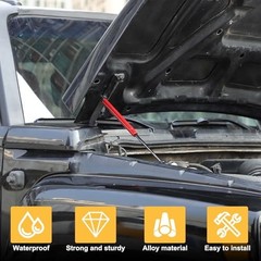 Front Hood Lift Supports Gas Springs Shocks Struts for 2006-2010 Hummer Red