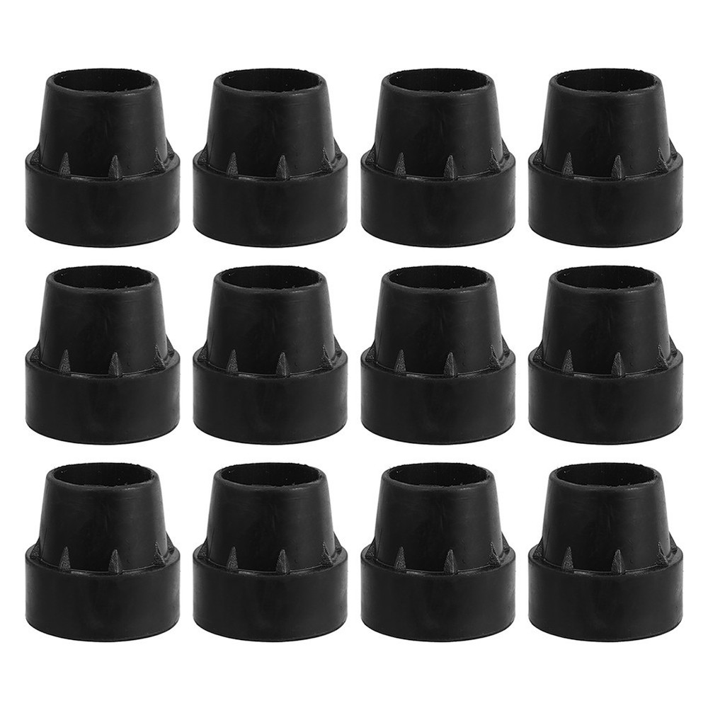 16 Pcs Trampoline Leg Replacement Chair Feet Tips Bar Stool Caps Rubber Pole