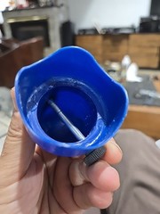 1.5″ Diameter Trampoline Enclosure Pole Caps with Screw Thumb, Blue, Only Fit in