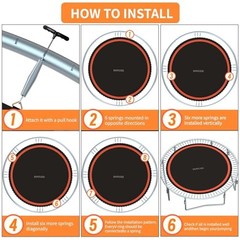 Trampoline Mat Replacement-Fits 16FT Frame with 108 Rings Fits 6.5-7.0″