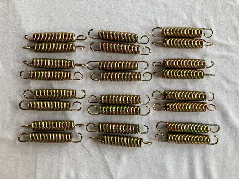 Trampoline Replacement Heavy Duty Springs 5.5” Zinc Gold, 24 Pieces